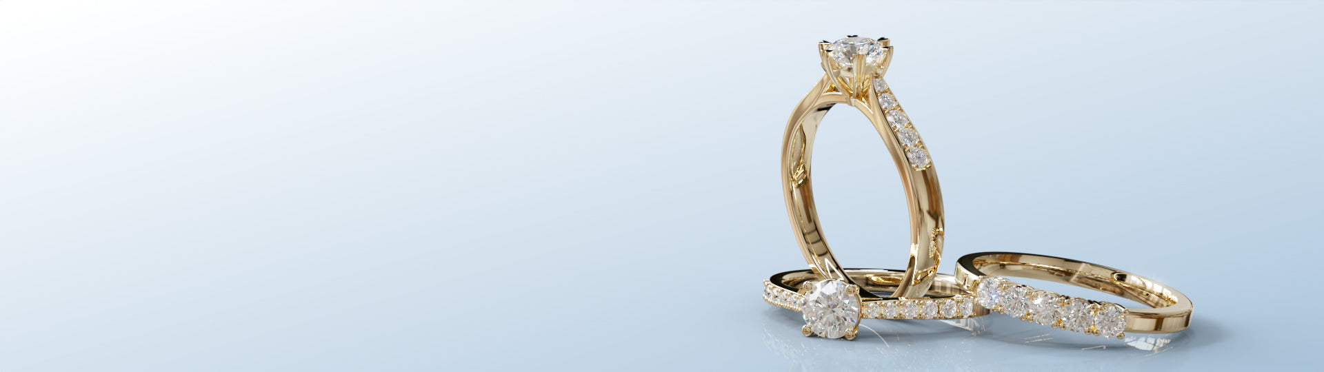 Złote pierścionki zaręczynowe z diamentami GOLDPORT