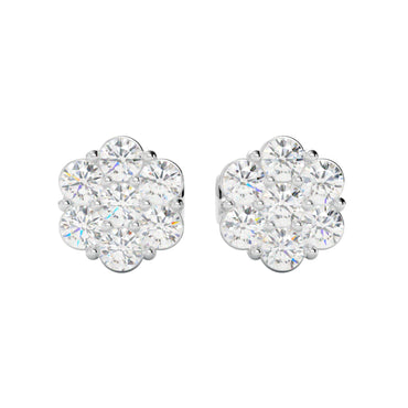 Kolczyki z diamentami Arctis – złoto białe 585 – GOLDPORT