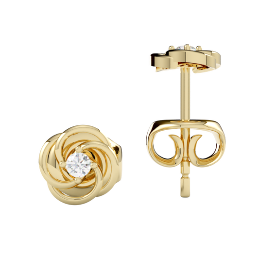 Kolczyki z diamentem ze złota