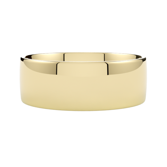 tradycyjne szerokie obrączki ślubne złoto żółte 585