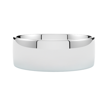 tradycyjne szerokie obrączki ślubne złoto białe 585