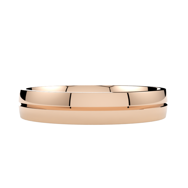 Eleganckie obrączki ślubne 585 z różowego złota