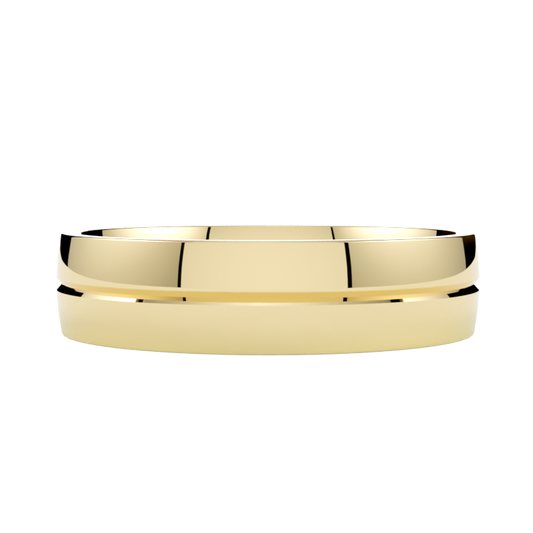 obrączki ślubne żółte złoto 585 półokrągłe