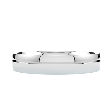 klasyczne obrączki ślubne półokrągłe białe złoto 585