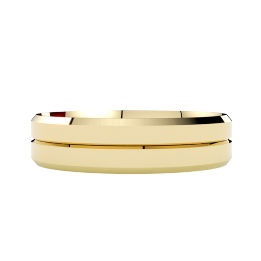 Ładne obrączki ślubna z żółtego złota 750