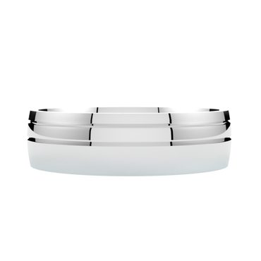 Nowoczesna obrączka ślubna z białego złota