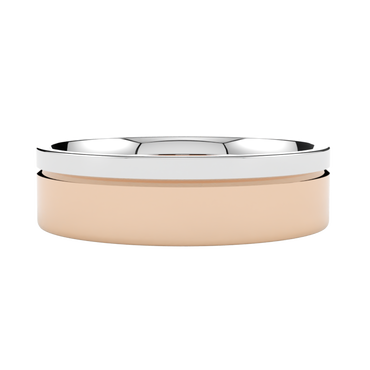 Klasyczna obrączka ślubna wielokolorowa różowe i białe złoto