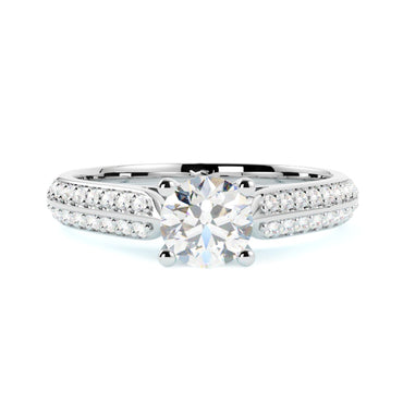 Pierścionek z białego złota 585 z diamentem – klasyka w wykonaniu GOLDPORT