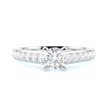 Pierścionek z białego złota 585 z diamentem – minimalistyczny design i doskonała jakość