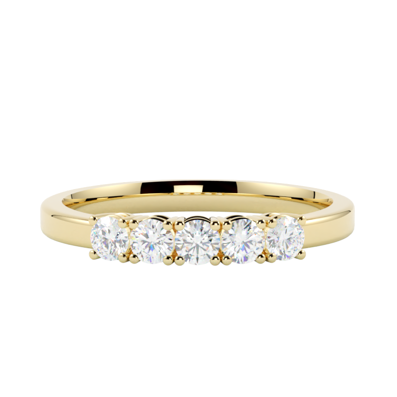 Pierścionek z diamentem Gloria – złoto żółte 585 – GOLDPORT