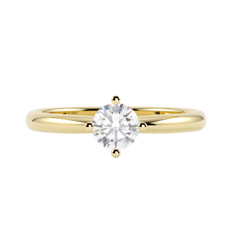 Pierścionek z diamentem Glow – złoto żółte 585 – GOLDPORT