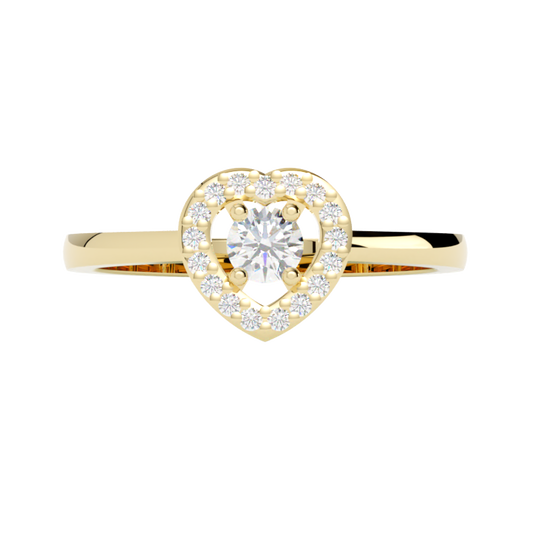 Pierścionek z diamentem Illume – złoto żółte 585 – GOLDPORT