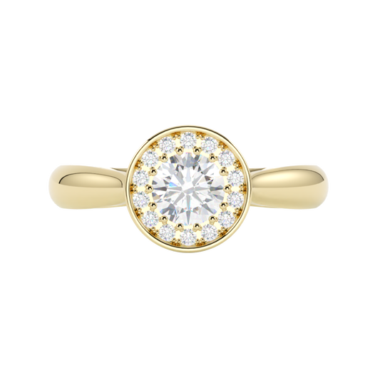 Pierścionek z diamentem Luminis – złoto żółte 585 – GOLDPORT