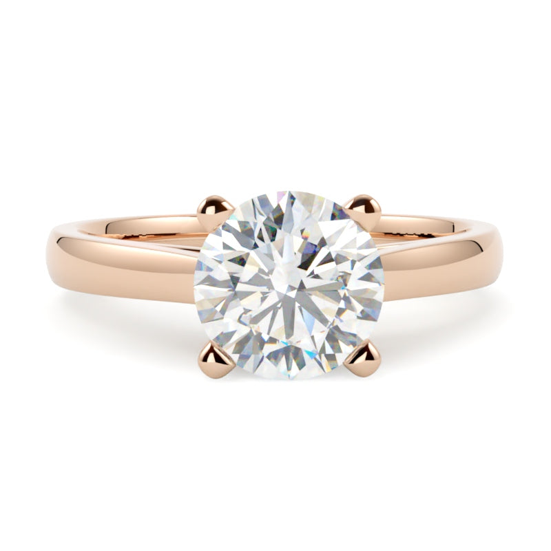Pierścionek z diamentem 1,00 ct Olivia – złoto różowe 585 – GOLDPORT