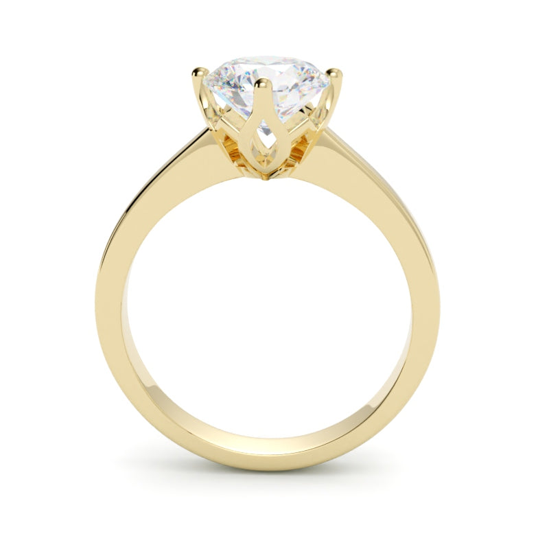 Pierścionek zaręczynowy z diamentem Aurelia z żółtego złota 585 – GOLDPORT Szczecin