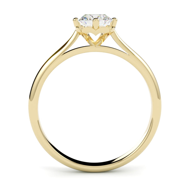 Model Isla w złocie 585 – wyjątkowy pierścionek z diamentem od GOLDPORT, manufaktura Szczecin