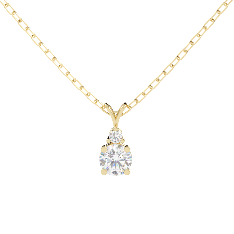 Zawieszka z diamentem Astra – złoto żółte 585 – GOLDPORT