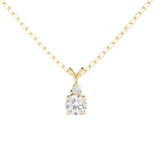 Zawieszka z diamentem Astra – złoto żółte 585 – GOLDPORT