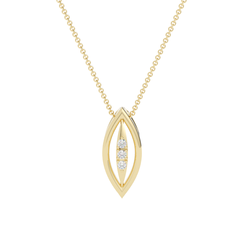 Zawieszka z diamentem Atria – złoto żółte 585 – GOLDPORT
