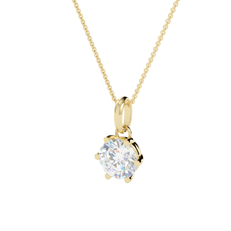 Zawieszka z diamentem Classic – złoto żółte 585 – GOLDPORT