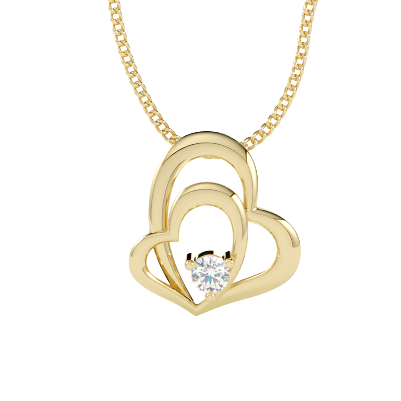 Zawieszka z diamentem Circa – złoto żółte 585 – GOLDPORT