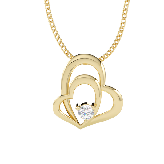 Zawieszka z diamentem Circa – złoto żółte 585 – GOLDPORT