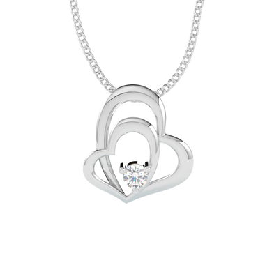 Zawieszka z diamentem Circa – złoto białe 585 – GOLDPORT