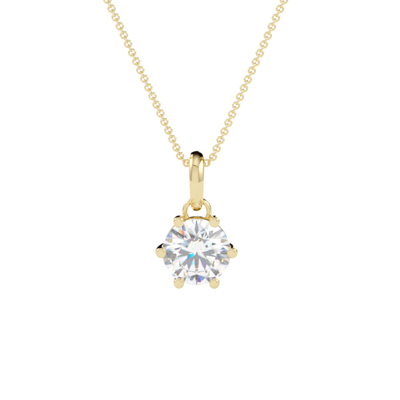 Zawieszka z diamentem Classic – złoto żółte 585 – GOLDPORT