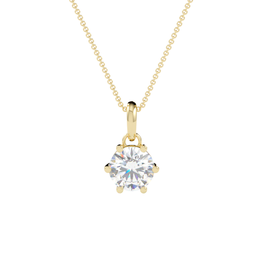 Zawieszka z diamentem Classic – złoto żółte 585 – GOLDPORT