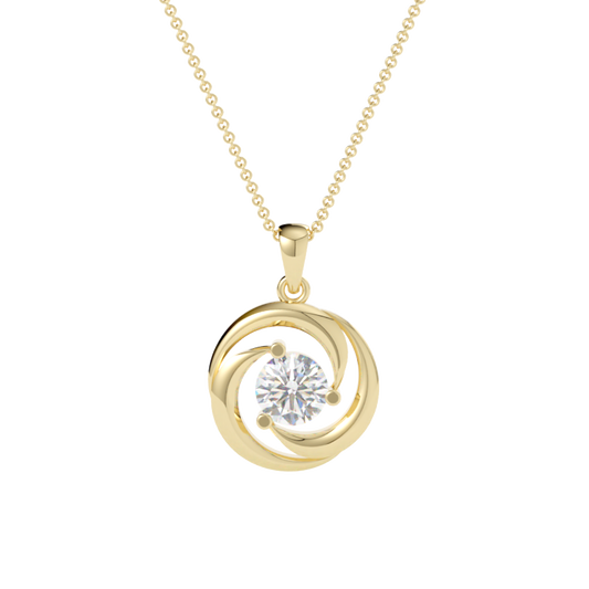 Zawieszka z diamentem Linea – złoto żółte 585 – GOLDPORT