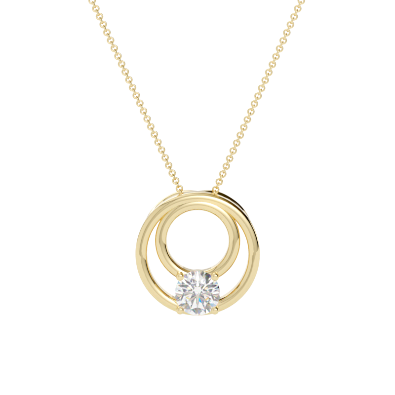 Zawieszka z diamentem Solis – złoto żółte 585 – GOLDPORT