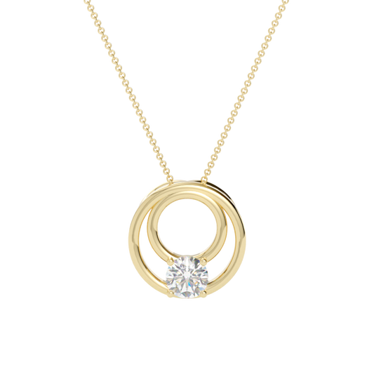 Zawieszka z diamentem Solis – złoto żółte 585 – GOLDPORT