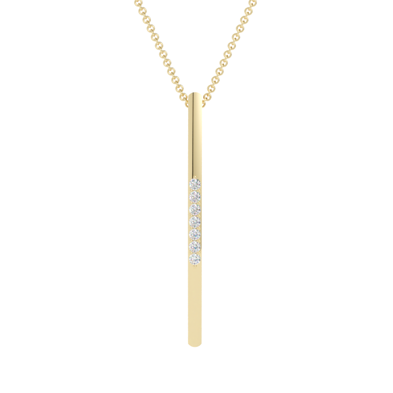 Zawieszka z diamentem Stella – złoto żółte 585 – GOLDPORT
