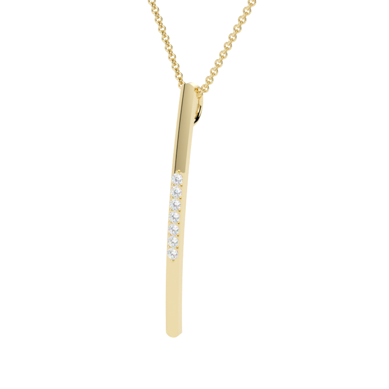 Zawieszka z diamentem Stella – złoto żółte 585 – GOLDPORT
