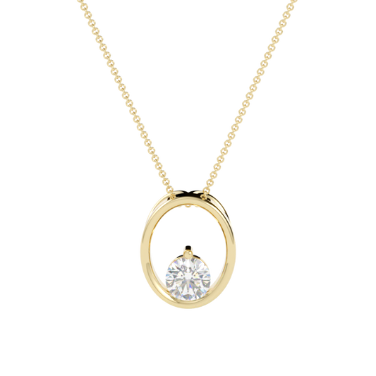 Zawieszka z diamentem Vega – złoto żółte 585 – GOLDPORT