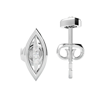 Kolczyki z diamentami w platynie 950