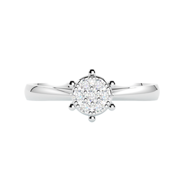 Pierścionek z diamentami Lumina, białe złoto 585, GOLDPORT