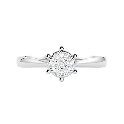 Pierścionek z diamentami Lumina, białe złoto 585, GOLDPORT