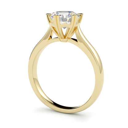  Pierścionek zaręczynowy z diamentem Nora, żółte złoto 750, diament oprawiony w 6 łapek, GOLDPORT