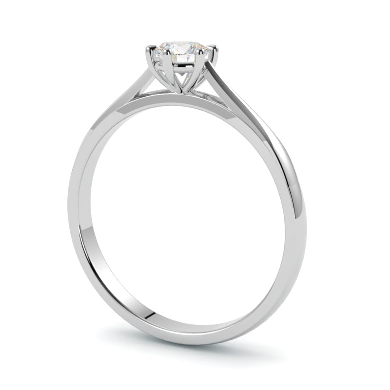 Pierścionek z diamentem z platyny 950 – szlachetna biżuteria GOLDPORT o doskonałym wykończeniu