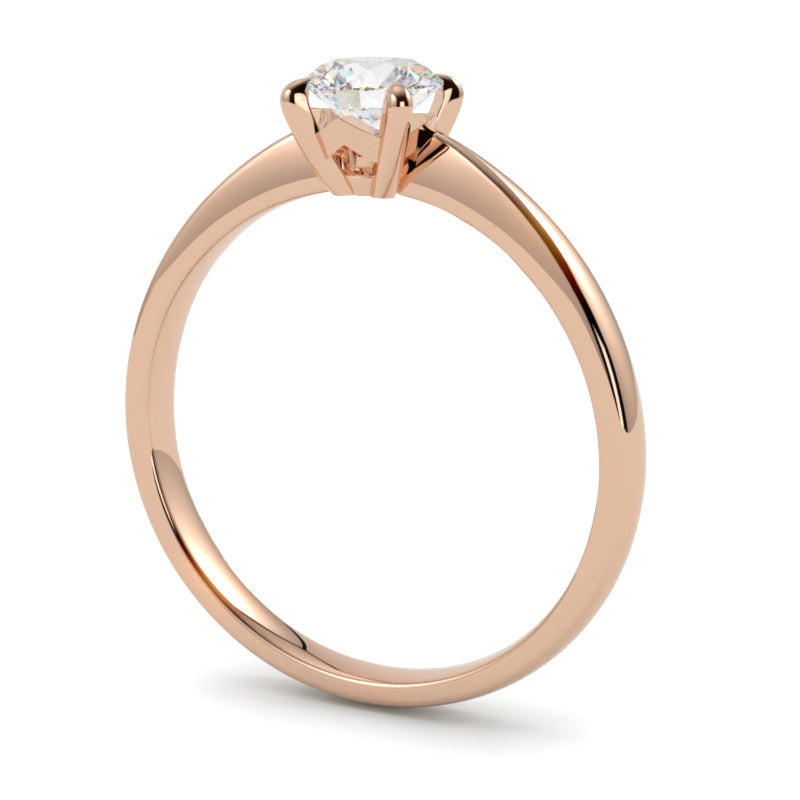 Pierścionek z różowego złota 750 z diamentem – rzemiosło i precyzja marki GOLDPORT