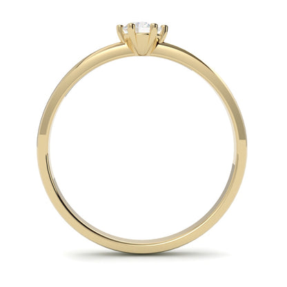 Pierścionek z żółtego złota 585 z diamentem – ponadczasowa biżuteria ze Szczecina