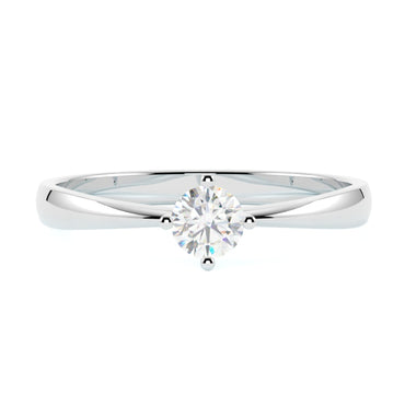 Pierścionek z białego złota 585 z diamentem – czysta forma i jubilerska dokładność