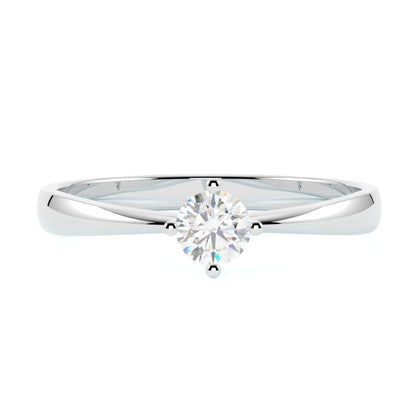 Pierścionek z białego złota 585 z diamentem – czysta forma i jubilerska dokładność