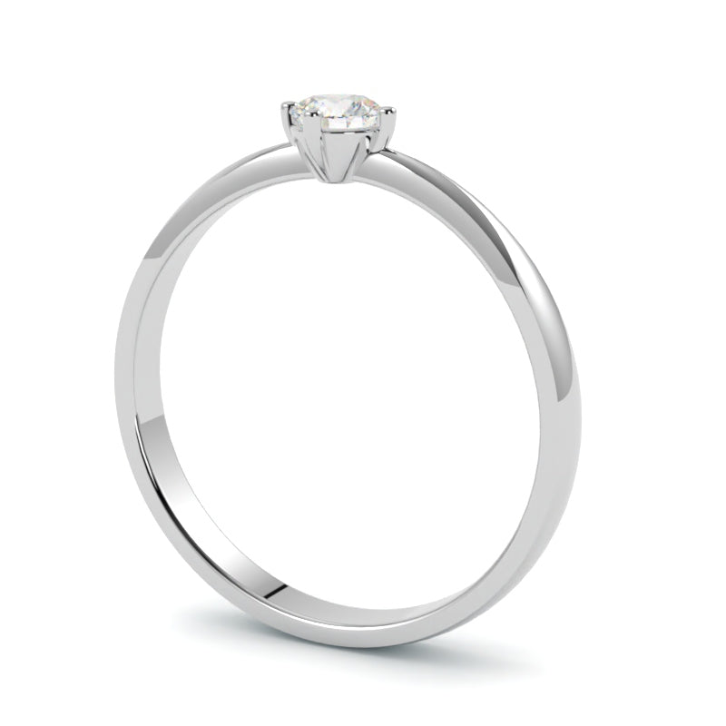 Pierścionek z diamentem z platyny 950 czystość formy i precyzja jubilerska ze Szczecina
