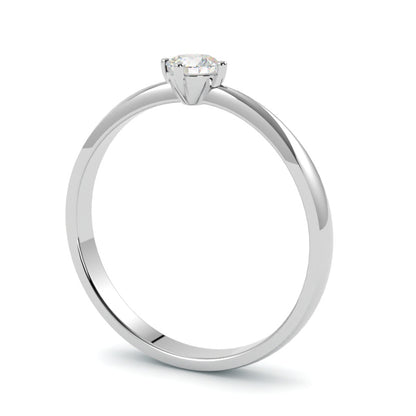 Pierścionek z diamentem z platyny 950 czystość formy i precyzja jubilerska ze Szczecina
