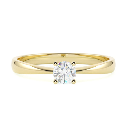 Pierścionek z diamentem z żółtego złota 585 – elegancka biżuteria GOLDPORT ze Szczecina