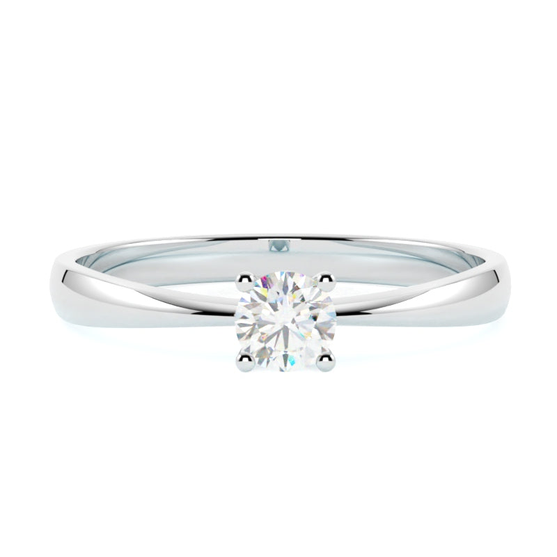 Pierścionek z białego złota 585 z diamentem – subtelna elegancja i wysoka jakość