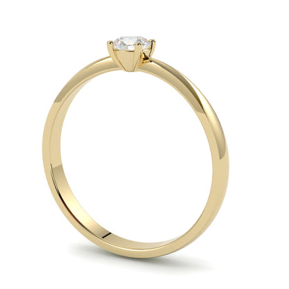 Złoty pierścionek zaręczynowy 750 z diamentem – elegancja i doskonałość wykonania