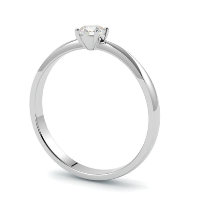 Biżuteria z białego złota 750 z diamentem – precyzyjna oprawa i naturalny diament